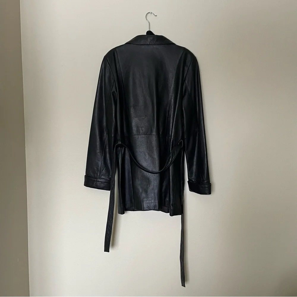 Wilson’s Leather Black Leather coat - Picture 2 of 8
